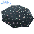 Precio de fábrica estricto control de calidad moda increíble personalizado diseño de la estrella mágico especial cambio de color paraguas cuando está mojado